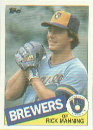 1985 Topps Baseball Cards      603     Rick Manning